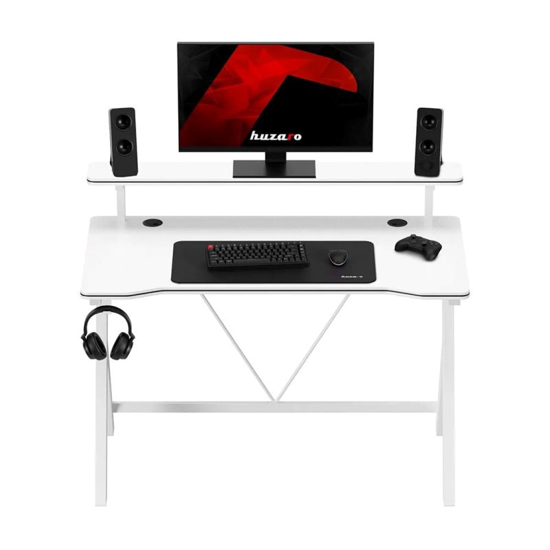 Huzaro Hero 1.9 White Gaming Desk Gaming PC/Stoliki i biurka Your Sports Performance