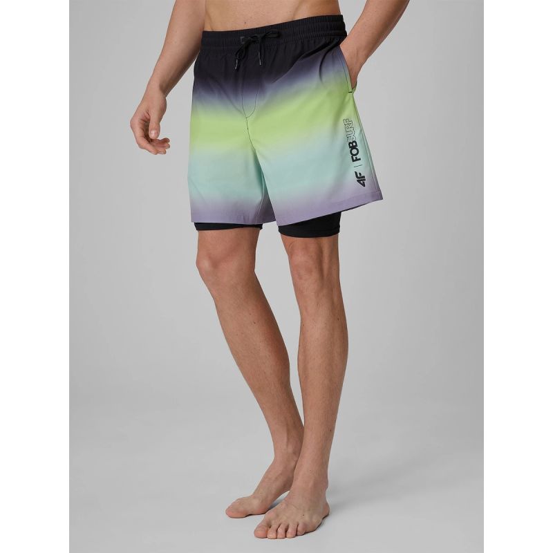 Men's 4F boardshorts with UPF50+ sun protection 4FRSS26UBDSM257-45S