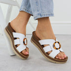 Women's leather wedge sandals white Remonte D2L52-80 Footwear Your Sports Performance