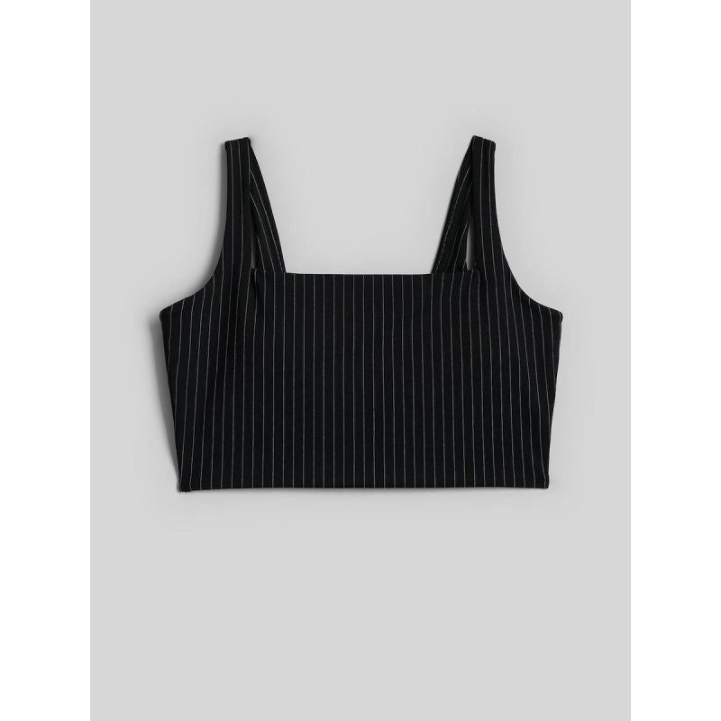 Women's slim striped crop-top 4F 4FRAW26TSLEF373-20S