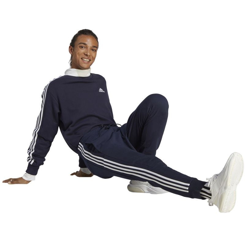 adidas Essentials French Terry Tapered Cuff 3-Stripes M IC9406 pants Clothing/Lifestyle/Trousers, shorts Adidas