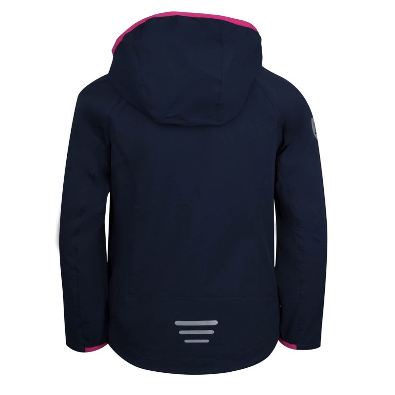 Girls’ Stretch Jacket Trollkids Girls Kvalvika Jacket navy/magenta (329-114)