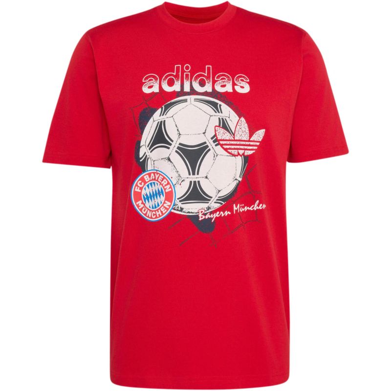 adidas FC Bayern Munich Seasonal Graphic Men's T-Shirt Red KG2586