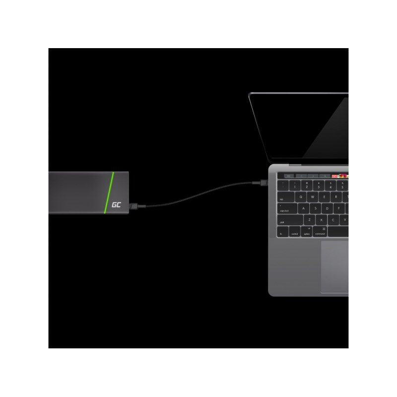 GREEN CELL CABLE KABGC31 GC POWERSTREAM USB-C - USB-C 30CM, POWER DELIVERY 60W, ULTRA CHARGE, QC 3.0 Kable i adaptery/Kable USB Your Sports Performance