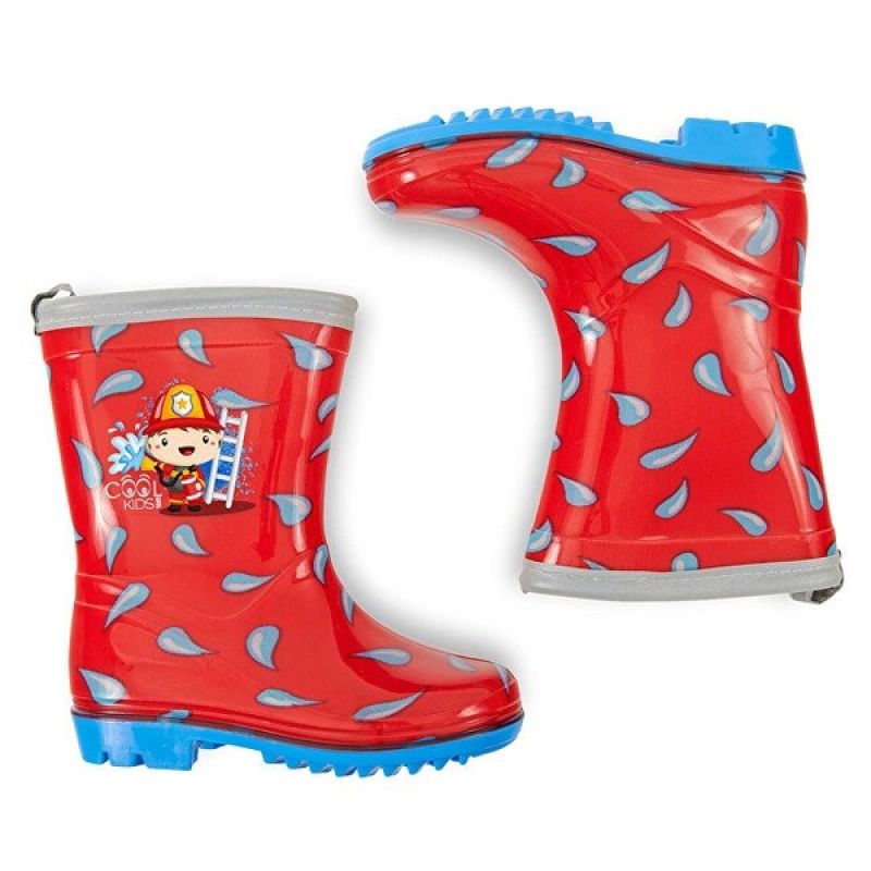Perletti children's rain boots little fireman for boys In preparation Your Sports Performance
