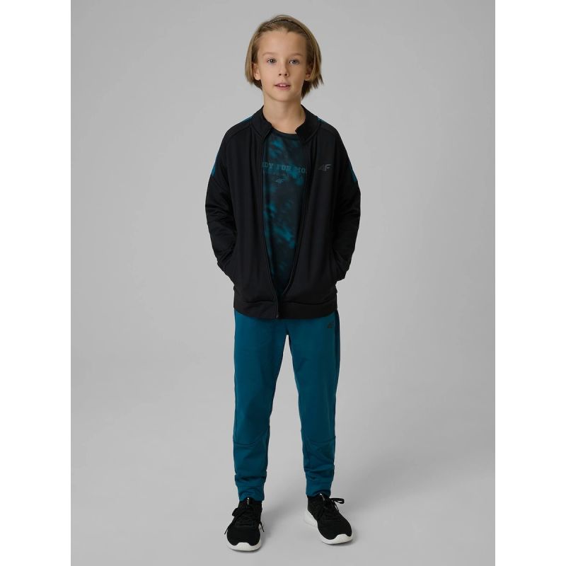 Regular sports sweatshirt without hood for boys 4F 4FJRSS26TFSWM0991-20S 4f