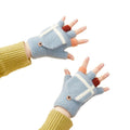 Women's/children's winter telephone gloves - blue Hurtel