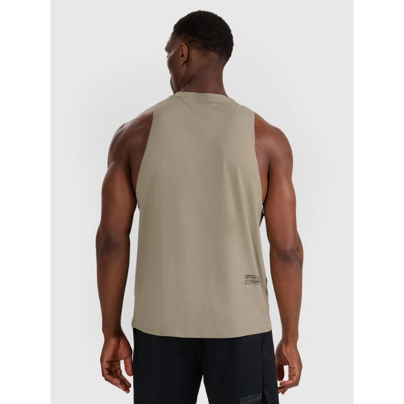 Men's quick-drying training tank top 4F 4FWAW25TFSLM554-43S
