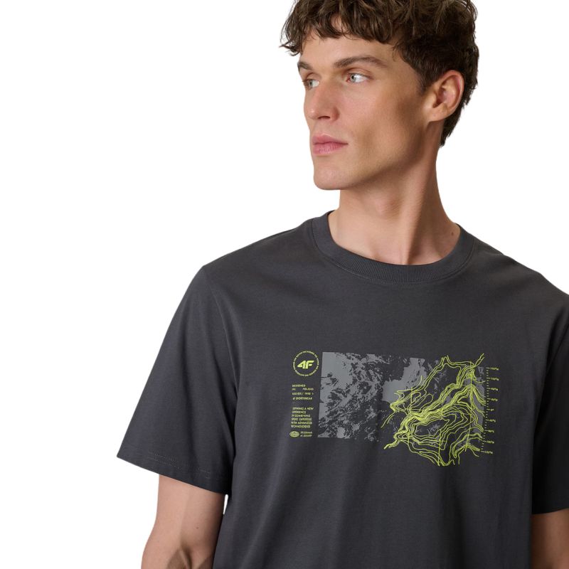Men's T-shirt 4F M2823 anthracite 4FWSS26TTSHM2823 22S
