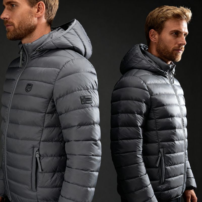 Geographical Norway men's jacket AMIGOTAL HOOD DB DGREY MEN 233 DARK GRAY (WZ5179H/GN-GRIS FONCÉ) In preparation Your Sports Performance