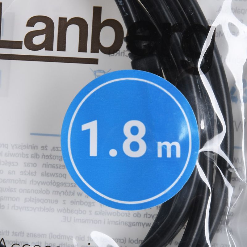 LANBERG USB-A 2.0 M/M CABLE 1.8M BLACK CA-USBA-20CU-0018-BK Kable i adaptery/Kable USB Your Sports Performance