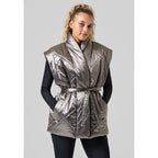 CASALL Mellow Wrap Quilt Vest Gray Casall