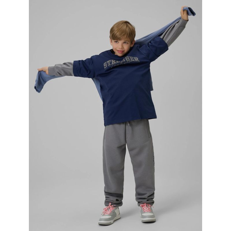 Boy's loose T-shirt with print 4F 4FJRSS26TTSHM3465-31S 4f