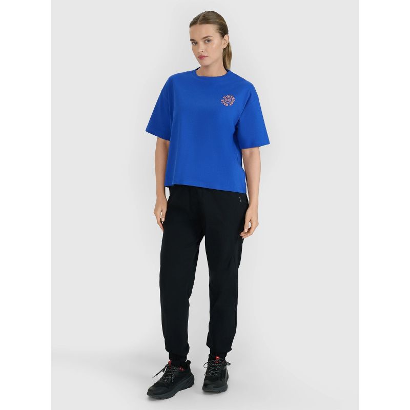 Women's oversize printed T-shirt 4F 4FWSS25TTSHF1993-36S *Kategoria tymczasowa Your Sports Performance