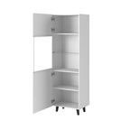 PAFOS display cabinet 60x40x182 white matt Bufety i witryny/Bufety i witryny na drewnianej podstawie Your Sports Performance