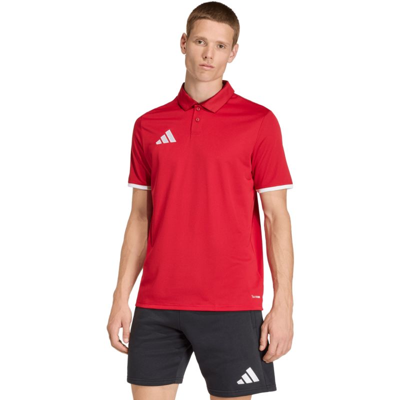 Men's adidas Entrada 26 Polo T-shirt red JZ6664 To be categorized Your Sports Performance
