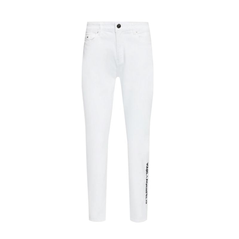Karl Lagerfeld White Gf Denim Pants W 221W1101 jeans Clothing/Lifestyle/Trousers, shorts/Karl Lagerfeld Your Sports Performance