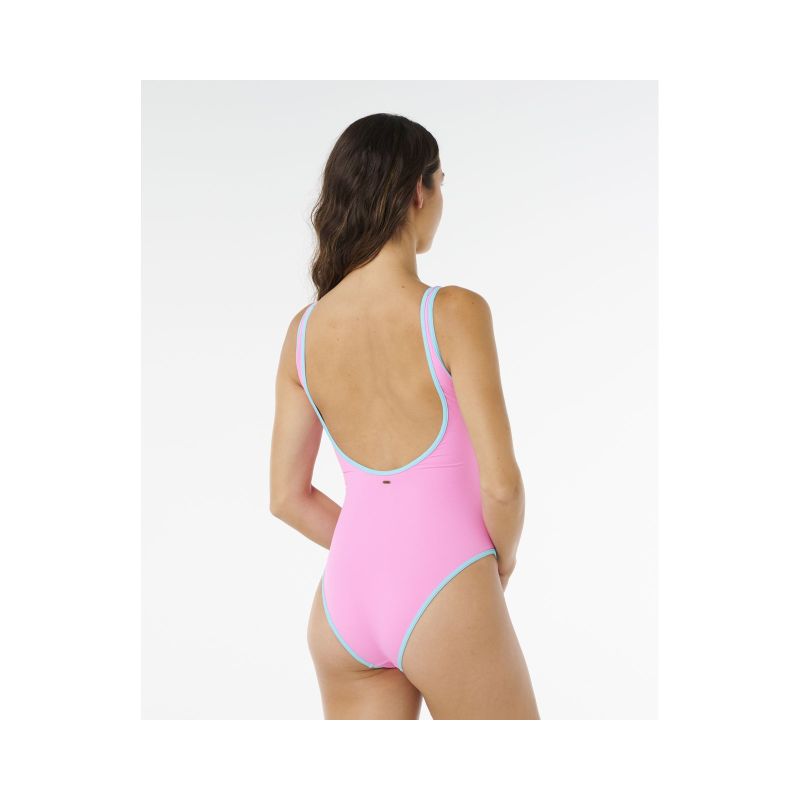 RIP CURL Surf Puff 1 Piece Women's Swimsuit Pink