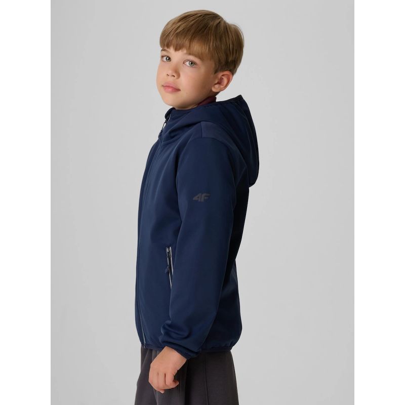 Softshell jacket, windproof membrane 5000, boys 4F 4FJRAW26TSOFM0741-31S