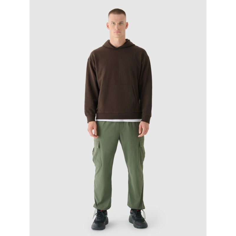 Men's sweatshirt with hood, open, 4F 4FWAW24TSWSM1310-80S *Kategoria tymczasowa Your Sports Performance