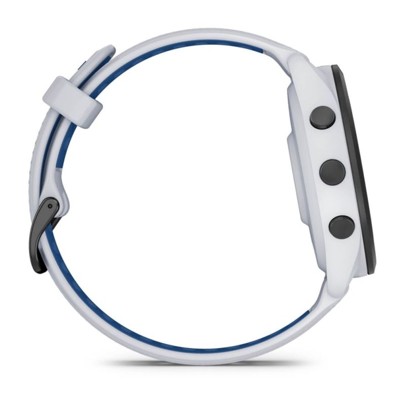 Garmin Forerunner 265 46mm Black Bezel with Whitestone Case White and Blue Akcesoria sportowe i turystyczne/Zegarki sportowe Your Sports Performance