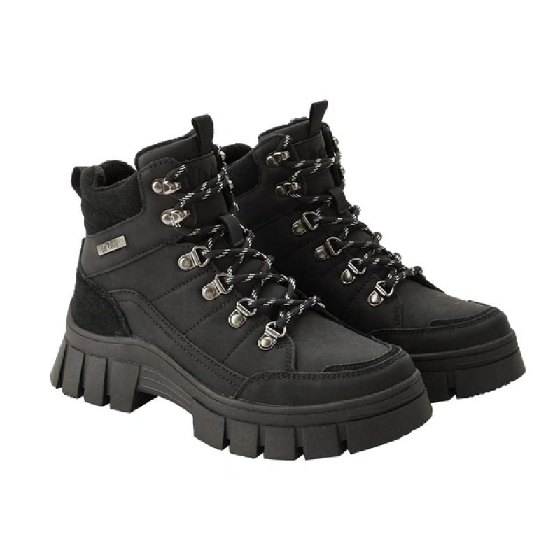 Lee Cooper women's winter boots black insulated ankle boots