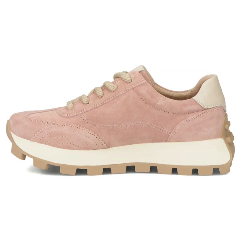 Leather platform sneakers, pink, Filippo DP7498
