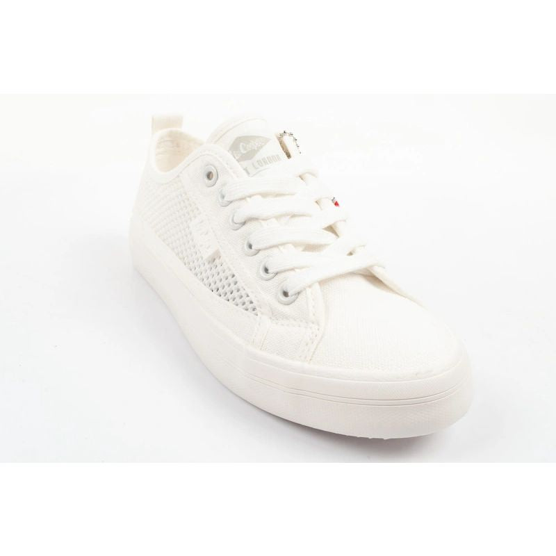 Lee Cooper women's sneakers, openwork, white, comfortable, summer shoes