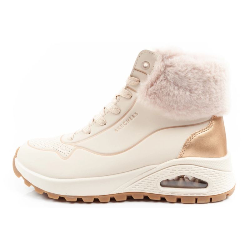 Skechers Uno Rugged women's sports shoes insulated winter ankle boots beige Skechers