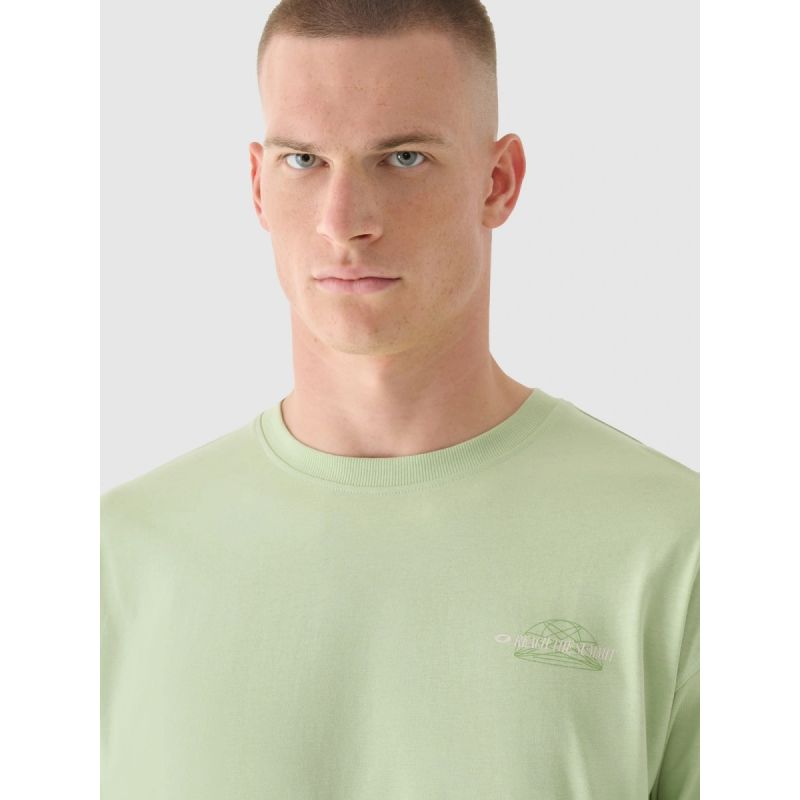 Men's oversize longsleeve with print 4F 4FRAW24TLONM502-44S *Kategoria tymczasowa Your Sports Performance