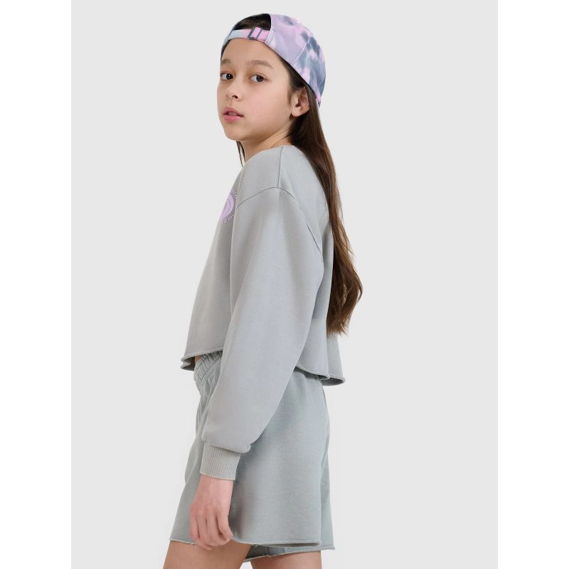 Girls' sweatshirt without a hood, 4F 4FJWSS25TSWSF1504-25S *Kategoria tymczasowa Your Sports Performance
