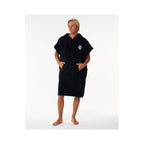 RIP CURL Logo Hooded Towel Poncho Black
