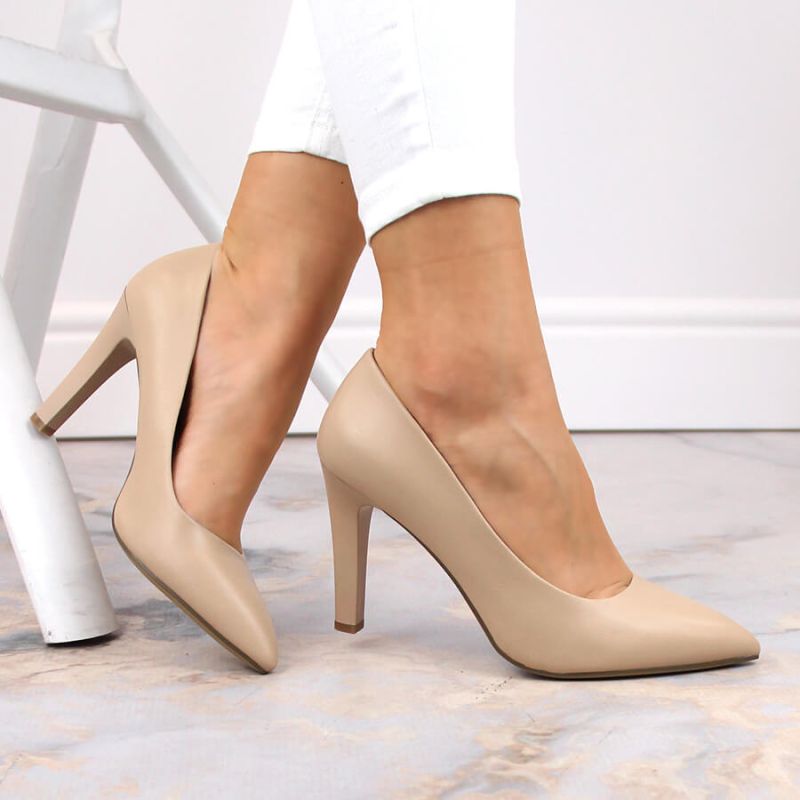 Sergio Leone W SK415B beige high heel pumps