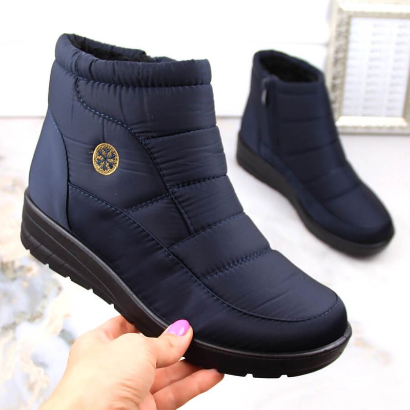 News W EVE437B navy blue wedge snow boots Footwear/Outdoor/News Your Sports Performance