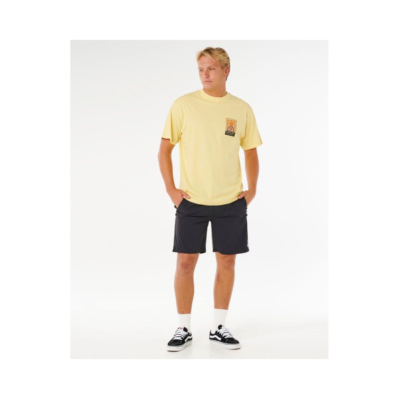 RIP CURL Search Dawn Tee Yellow Men's T-Shirt