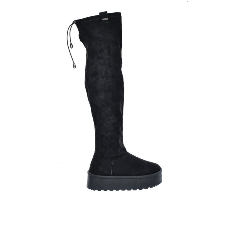 Women's Black Suede Platform Boots Big Star SS274264 Footwear Your Sports Performance