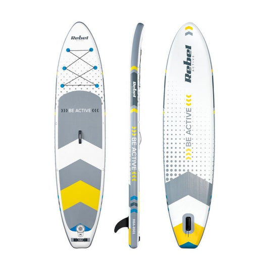 REBEL ACTIVE inflatable SUP board 350x81x15cm white Nad wodę/Deski Your Sports Performance