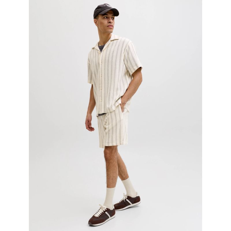 Jack&Jones men's striped shorts JPSTJAIDEN COBA STRIPE JOG SHORTS REG SN 12274413 Antique White Stripes Jack&Jones