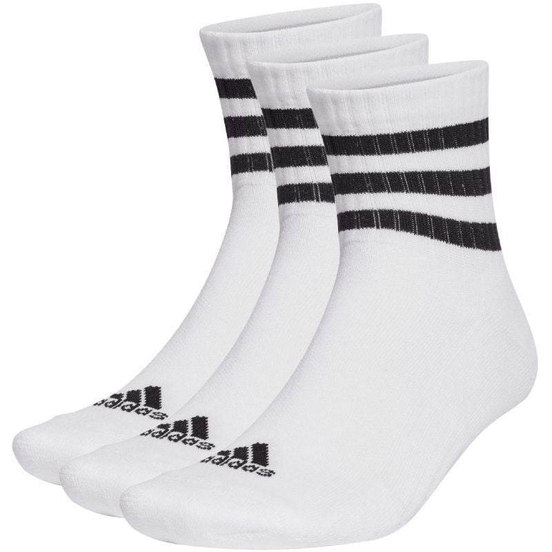 Adidas 3-Stripes Cushioned Sportswear Mid-Cut Socks 3P HT3456 Clothing/Lifestyle/Socks Adidas