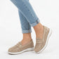 Women's openwork golden lords shoes Sergo Leone MK098H LEONE