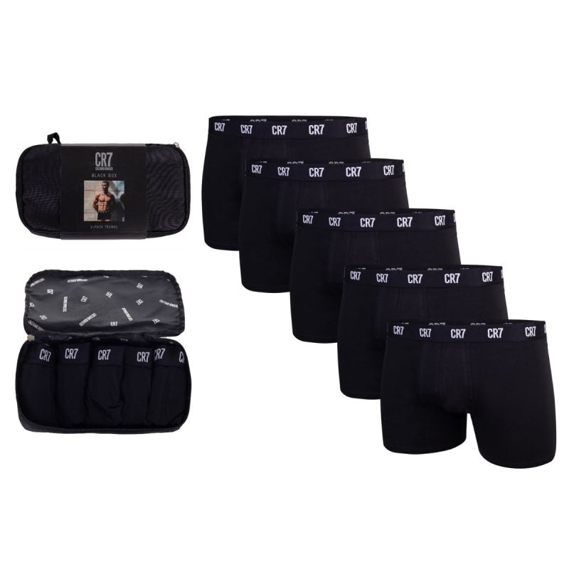 CR7 men's boxer shorts 5 pack black as a gift - 8123-49-2902 Odzież/Odzież koszykarska/Bielizna koszykarska Your Sports Performance