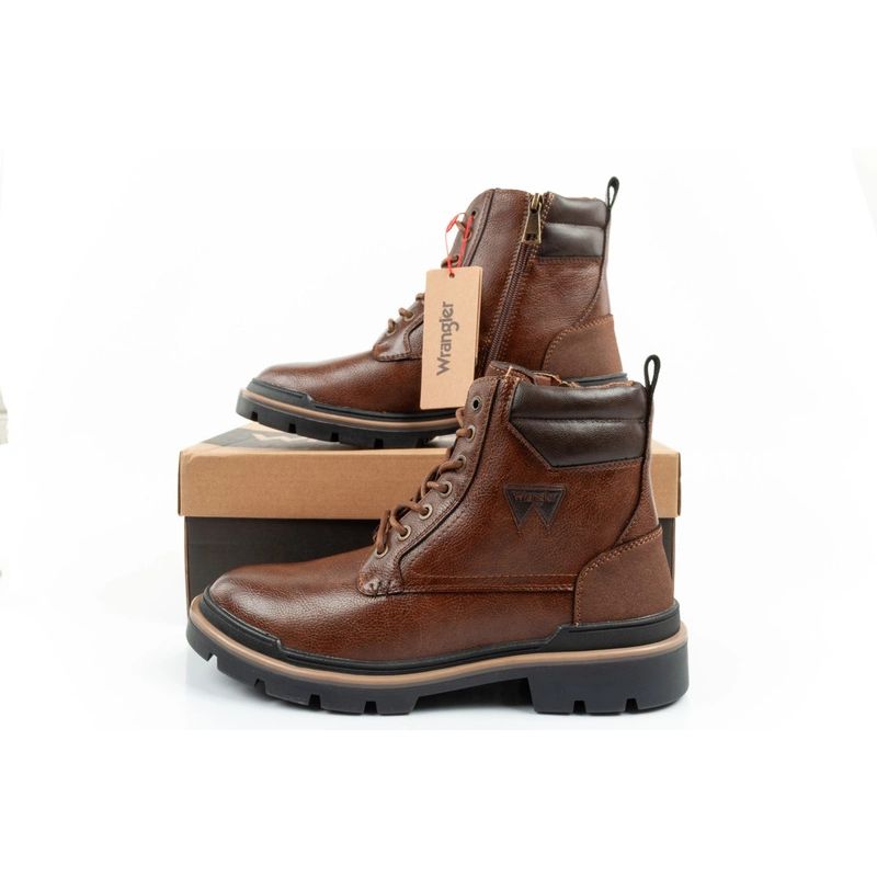 Wrangler Nevada men's shoes Chelsea boots elegant fashionable lace-up brown In preparation Your Sports Performance