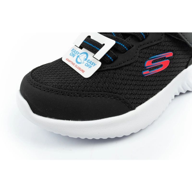 Skechers Bounder children's sports shoes with Velcro, lightweight, fashionable black Skechers