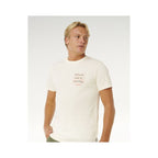 Men's RIP CURL Vaporcool Search 3 Stacks Tee White