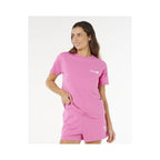 RIP CURL Surf Puff Party Pack Relaxed Pink Women's T-Shirt