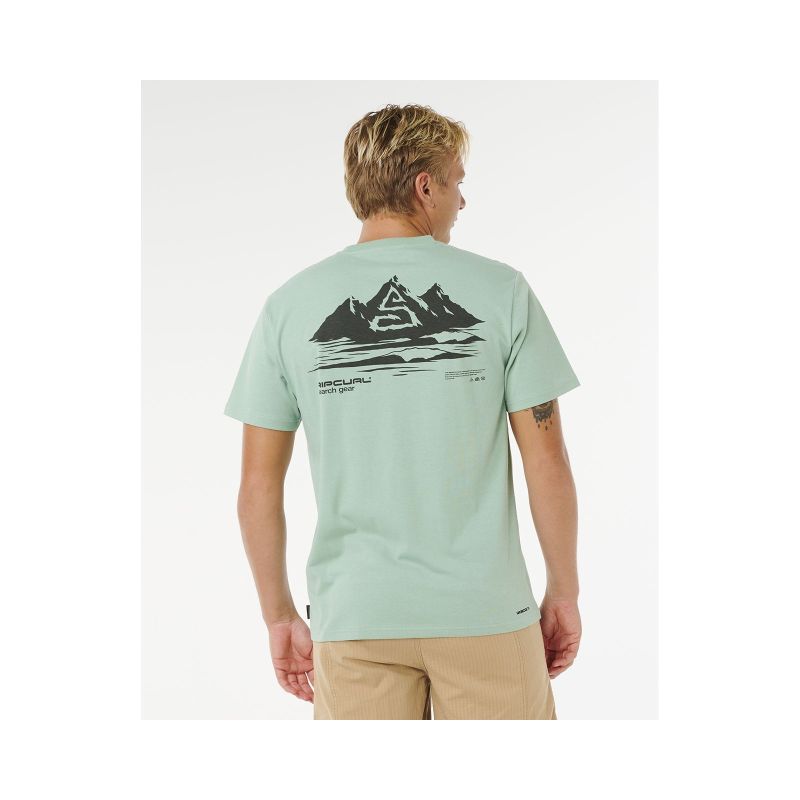 RIP CURL Vaporcool Search Peak Tee Green