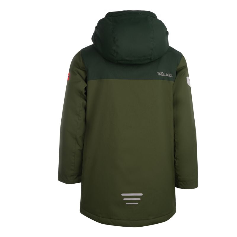 Trollkids Kids Gudvangen Jacket waterproof children's winter jacket green (354-322) In preparation Your Sports Performance