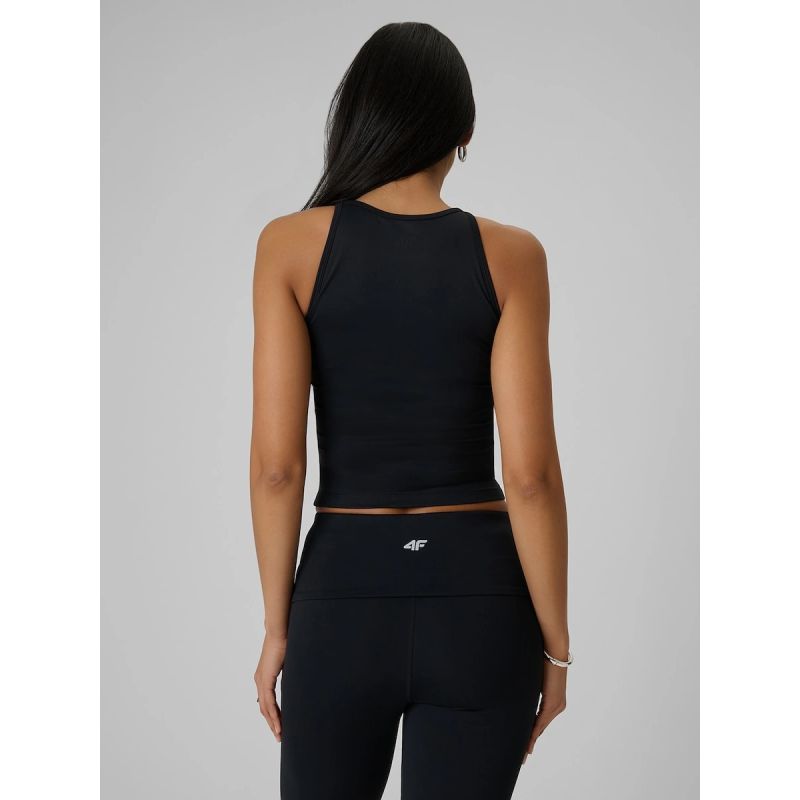 Women's sleeveless slim plain t-shirt 4F 4FRSS26TSLEF319-20S 4f