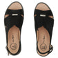 Women's black leather sandals Filippo DS4470 Filippo