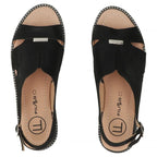 Women's black leather sandals Filippo DS4470 Filippo